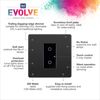 BG Electrical Evolve Single Touch Dimmer Switch, 2-Way Master, 200W, Black Chrome, Packaging May Vary