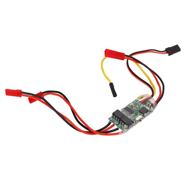 HERCHR RC Brushed Motor Speed Controller 2s‑3s Lipo 5A Brushed ESC DC6V-14V Mini Speed Controller for RC Boats Aircraft Airplane