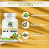 Ashwagandha Maca Capsules  Fenugreek Supplement Capsules 60pcs