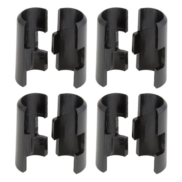 Doshisha Luminous Steel Rack, Shelf, Fixing Parts, Sleeves, Set of 4, Fasteners, IHL-SLV4S, Width 1.4 x Height 1.8 inches (3.5 x 4.5 cm), Parts for Fixing Steel Shelves to Poles, Pole Diameter 1.0 inches (25 mm), Extra Parts, Easy Installation, Durable, B