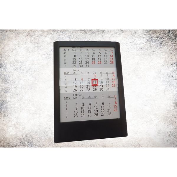 Desktop Calendar Standard 2 Year 2017/2018 Black