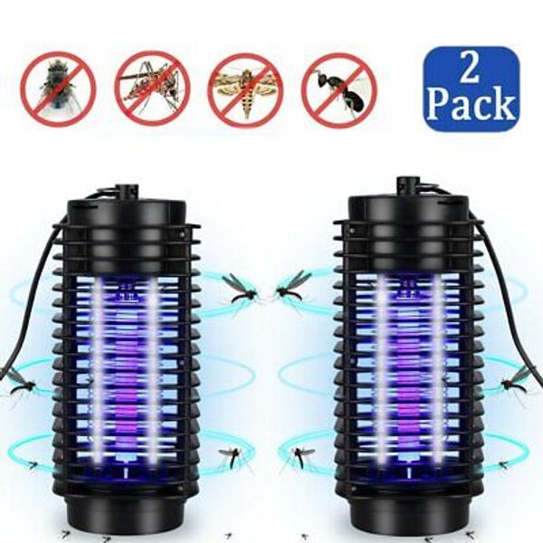 2Pack Electric UV Mosquito Killer Bug Zapper Fly Insect Trap Pest Control Lamp