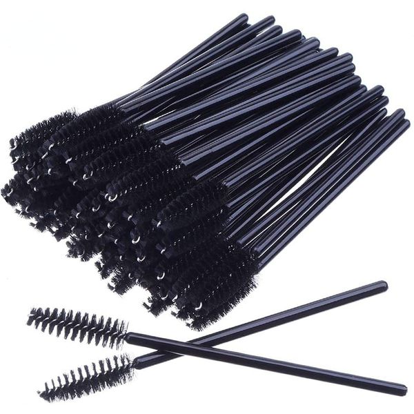 Fenny's Creations 100Pcs mascara primer Disposable Eyelash Extension Applicator Eyelash brush (Full Black)