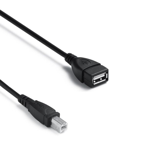 NSGWKZD USB-A 2.0 Female to USB-B Printer Cable Adapter 1.64 FT