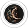 Floral Moon Phase flower crescent moon cool eclipse moon PopSockets PopGrip for MagSafe
