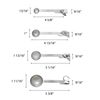 Thunder Group OW356 Stainless Steel Measuring Spoon Set