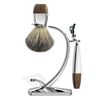 GRUTTI Shaving Brush Razor Stand with Soap Bowl, Safety Mens Razor Holder with Non Slip Base Shaving Kit for Men Boyfriend Husband Dad Birthday Fathers Day Gift