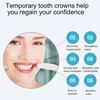 Temporary Denture Replacement Kit with False Tooth Crown - Easy Solution for Missing Teeth