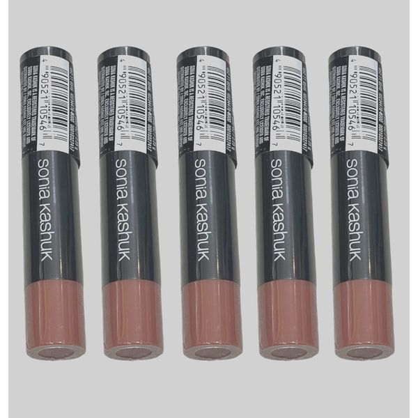 Lot Of 5 Sealed Sonia Kashuk Lustrous Shine Lip Crayon, Sweet Pea 04, 0.08 Oz