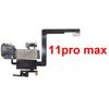 Black Earphone Speaker Earphone Proximity Sensor Flex Cable For Iphone 11promax