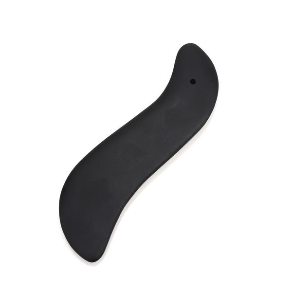 Windfulogo Hand Made S Shape Guasha Scraping Massage Tool Natural Bian Stone Gua Sha Board for SPA Acupuncture Therapy on Face, Back, Neck,Shoulder