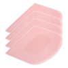 uxcell Cake Scraper Plastic Dough Cutter Tool Cutting Baking Kitchen Daily Use Pink 4pcs