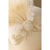 Coucoland Feather Headband 1920s Headpiece Vintage 1920s Flapper Headband Feather Crystal Headband Great Gatsby Costume Accessories Roaring 20's Accessories (White)(Size: One Size)