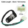 12.6" Length Motorcycle Security 5 Wire Ignition Switch Lock w 2 Key for GY6 125