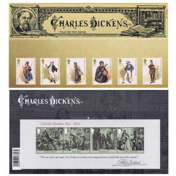 2012 Charles Dickens Stamps in Presentation pack