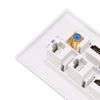 6-Port HD Multimedia Interface Wall Plate for Home Network AV
