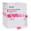 McKesson Oral Foam Swabs, Untreated, Gentle and Daily Oral Cleaning, Unflavored, 250 Count, 1 Pack