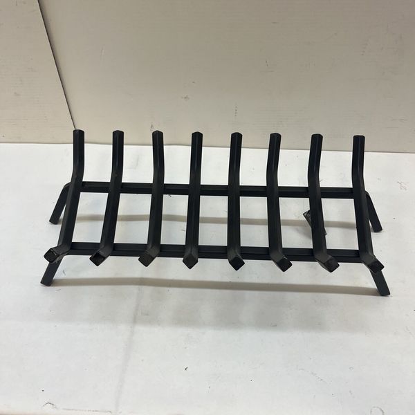 Pleasant Hearth Fireplace Grate Angled Tines Heavy-Duty 3/4" 30" 8-Bar Black