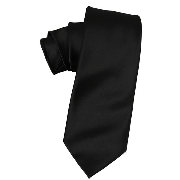 Royal Code Men's Necktie, Black Formal Mourning Clothes, For Ceremonial Occasions, Mourning Clothes, Formal Clothes, Black, Washable Necktie, Washable Immediately After Coming Home, For Solving