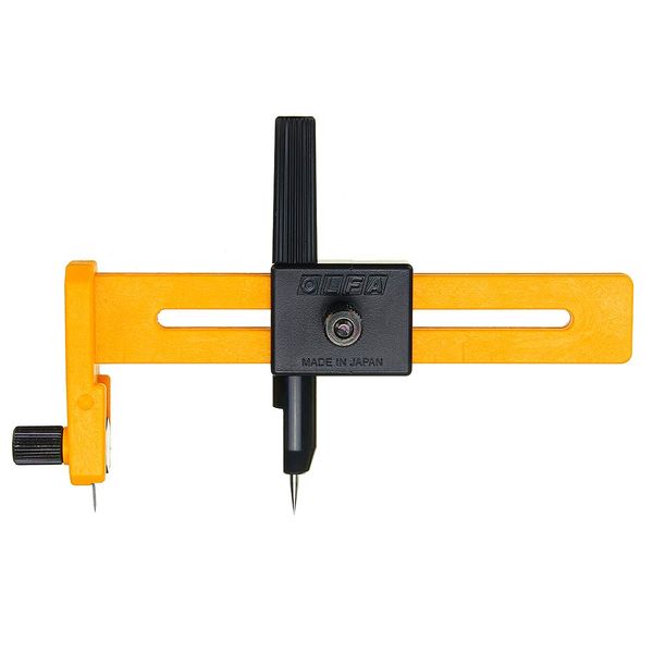 ExcLent Utility Knife, CMP-1 Safety Rotary Circle Cutter with 4 Pieces Blades Set, Yellow, Plastic