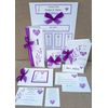Personalised Handmade Wedding Save The Date Cards with envelopes. (100)