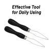 4 Pack Easy Button Hook - Button Assist Device Helper Tool - Stainless Steel Button Fastener Tool for Easy Button - One Hand Dressing Aids (4 Pack)