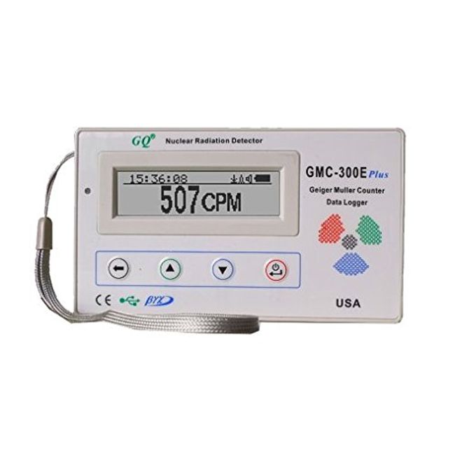 GQ GMC-300E-Plus Digital Geiger Counter Nulcear Radiation Detector Monitor Meter dosimeter Beta Gamma X ray Data Logger Recorder Realtime Monitoring Test Equipment