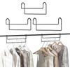 3 Pack 12" Magic Hangers for Storage, Organization & Sorting, Black