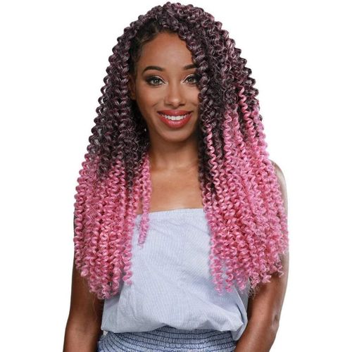 ZURY Synthetic 3X PRE Stretched Crochet Braid - Water Wave 20 INCH (1B)