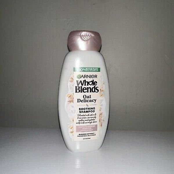 Garnier Whole Blends Gentle Oat Milk & Rich Cream Extracts Shampoo, 12.5 fl oz