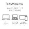 Elecom MS-P08AWH Speaker, High Output, 6 W, Compact, AC Adapter Power, White