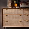 RZDEAL Solid Brass Edge Pulls for Cabinets Brushed Gold Leaf Knobs and Pulls for Dresser Drawers (2, Overall Length:2-3/8"(60mm))