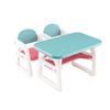 3PCS Children Table and Chair Set Activity Table Gift Kids With Building Blocks