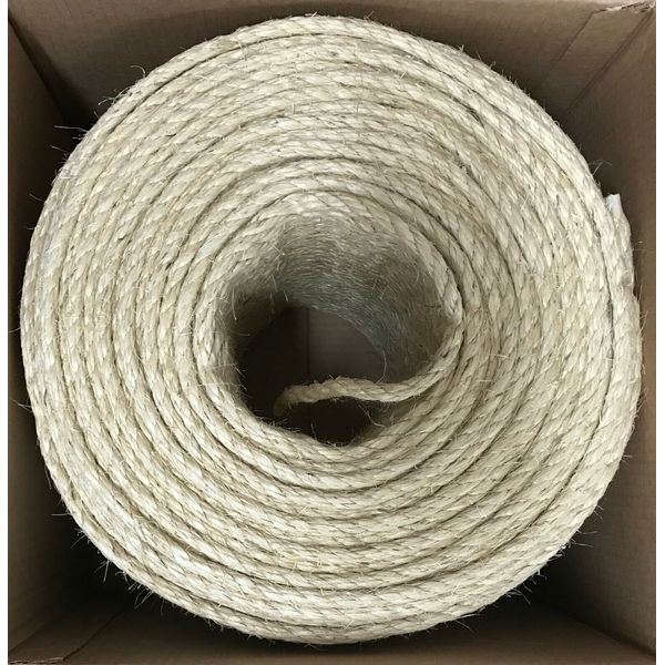 3/8" X 1220' Natural Sisal Rope CAT SCRATCHING POST Claw Control Toy Crafts Pet