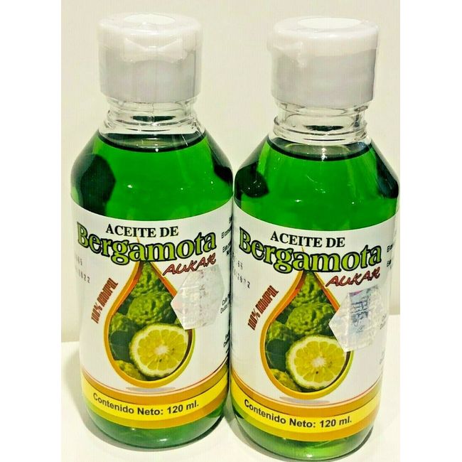 BERGAMOT OIL 2X Aceite De Bergamota 100% Natural Great For Beard & Hair 120 mL