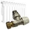 1/2" Brass Thermostatic Radiator Valve Angle Type  90° Pattern Floor Heating