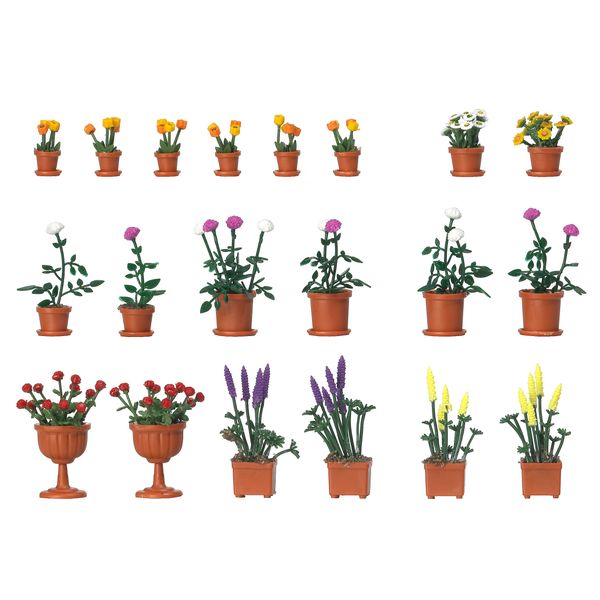 Flowerpot Set With Flowers