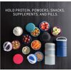BlenderBottle ProStak ツイストアンドロックストレージジャー 拡張3パック 取り外し可能なハンドル付き ピンク