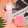 MFUOE Root Comb Applicator Bottle with Scalp Massager Shampoo Brush Hair Coloring Dye and Scalp Treatment Tools（Pink）