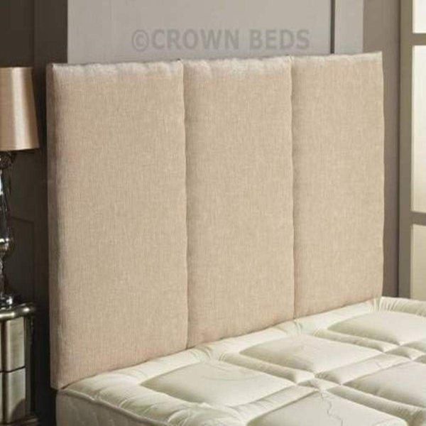 CROWNBEDSUK quality alton chenille headboard in 2ft6,3ft,4ft,4ft6,5ft,6ft Stone, 3ft (single) 20