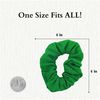 Set of 2 Solid Scrunchies (Green)
