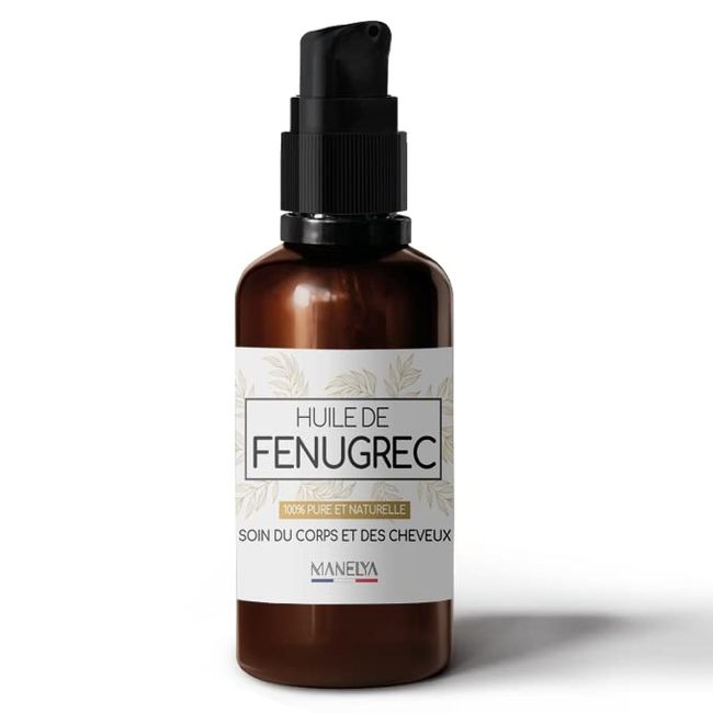 Fenugrec Öl 50 ml – Makerat Öl – bernsteinfarbenes Glasflasche mit Spray – Haarpflege und Volumen von Brust und Hüfte (50 ml)