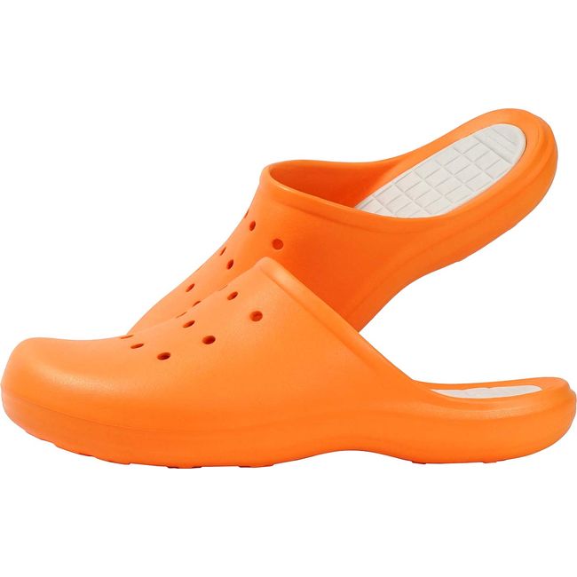 Frontier FOOTLIFE Days Veranda Belcony Sandals, Basic, Simple, Tile, Orange, Large, 9.6 - 10.2 inches (24.5 - 26 cm)