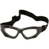 Military Tactical Commando Air Pro Goggles Eye Protection Clear Lens Black Frame