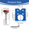 STCRERAG 35mm Forstner Drill Bits Hidden Hinge Cutting Templates for Cabinets