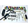 Olax Kodiak Fly Tying Tool & Material Kit with Vise, Floss, Tinsel, Thread, Glue, UV Torch