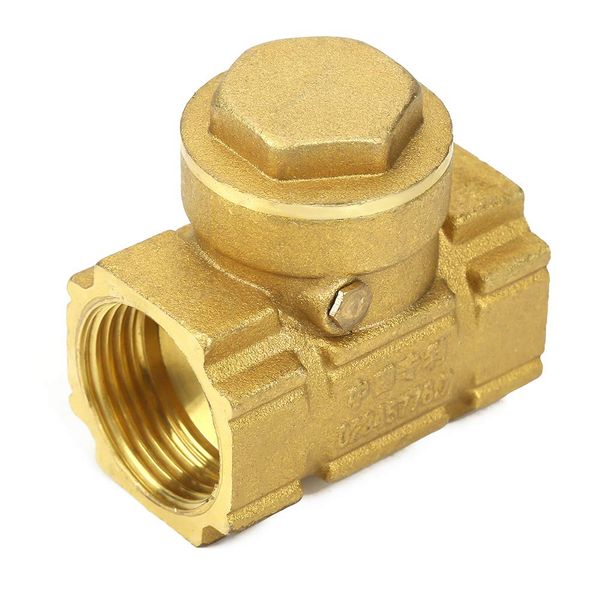 DN20 Swing Check Valve, Check Valve, Water Heater, Brass One-Way Automatic, Water, Oil, Acid, Gas