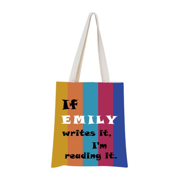 Emily Book Inspired Gift Emily Tote Bag Beach Read Lovers Gift Emily Fans Club Gift For Romance Reader, Reading It Tragetasche