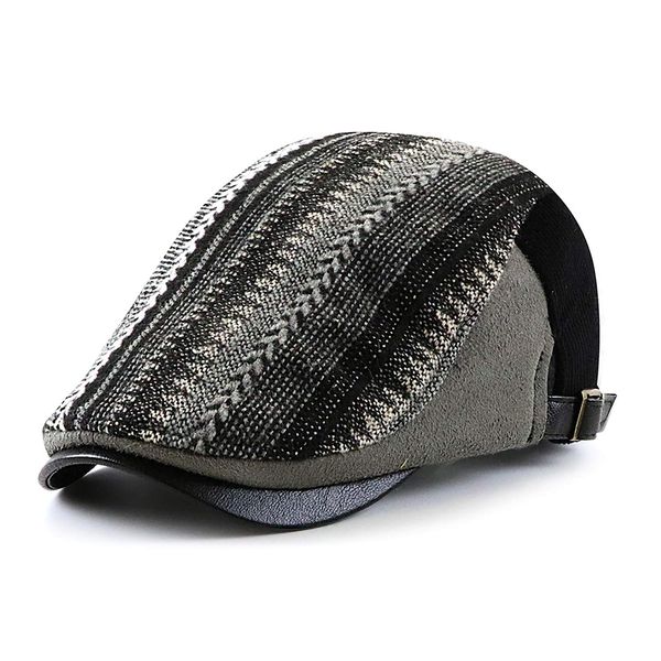 Ueither Unisex Baskenmütze Schiebermütze Gatsby Flatcap Newsboy Barett Cap