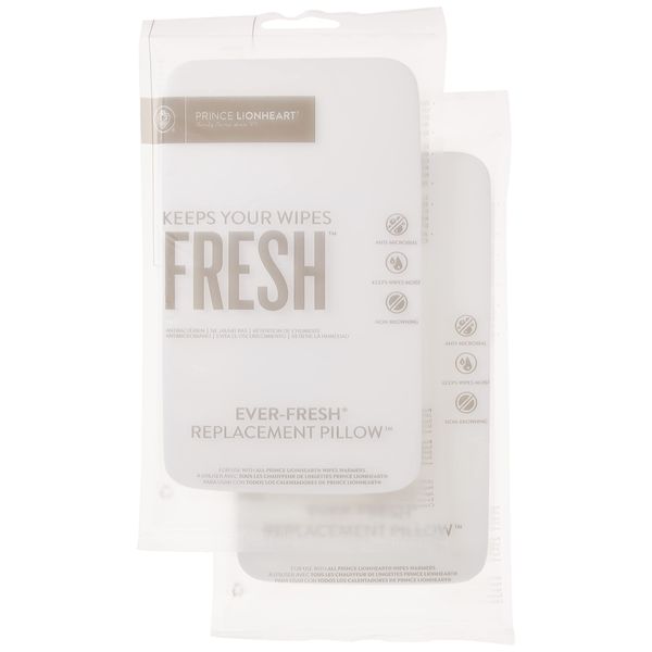 Prince Lionheart Ever-Fresh® Replacement Pillow| 2-Pack | Designed For Use With Prince Lionheart Warmies & Evo Wipes Warmers | Keeps Wipes Fresh & Moist